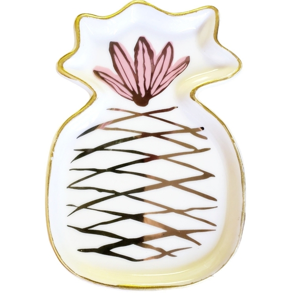 Ceramic Pineapple Trinket tray/Jewelry dish - Picture 1 of 2